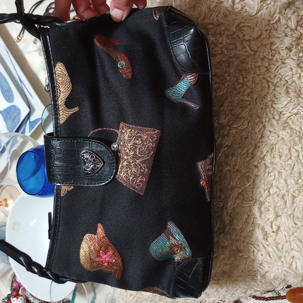 Vintage‎ Embellished Fabric Handbag